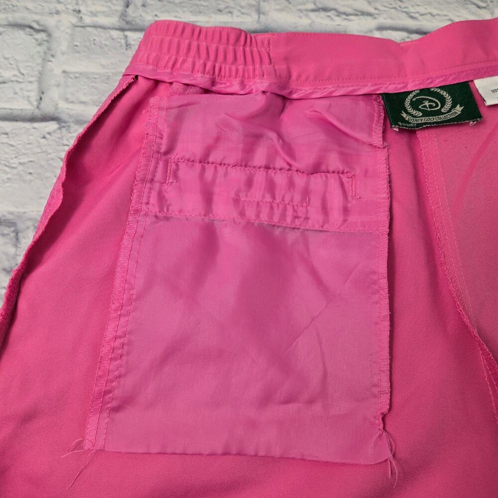Disney Golf Collection Pink Super High Rise Shorts Resort Preppy size 10 - Picture 13 of 14